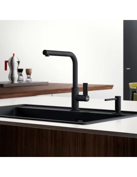 Смеситель для кухни Franke Neptune Evo, черный купить в Днепре и Киеве - цена от КТУ