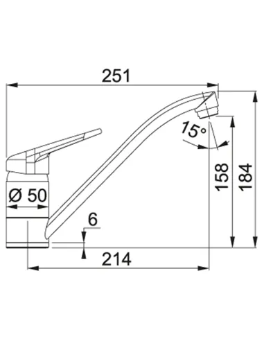 Смеситель для кухни Franke Novara-Plus, миндаль купить в Днепре и Киеве - цена от КТУ