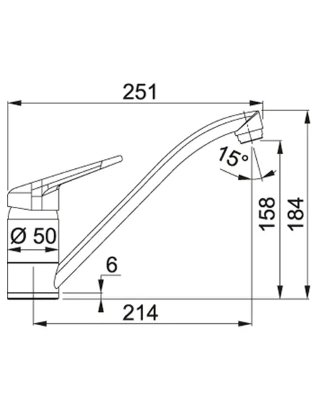 Смеситель для кухни Franke Novara-Plus, миндаль купить в Днепре и Киеве - цена от КТУ