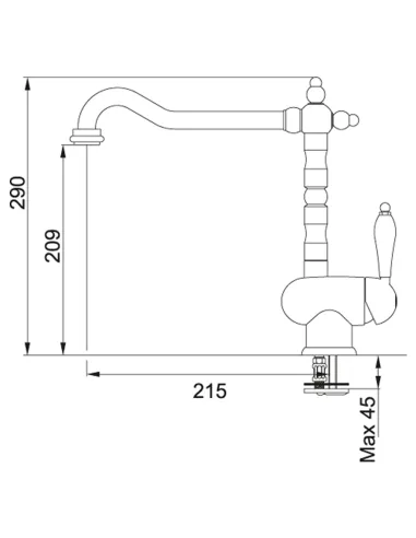 Смеситель для кухни Franke Old-England Bicomand купить в Днепре и Киеве - цена от КТУ