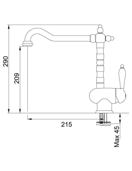 Смеситель для кухни Franke Old-England Bicomand купить в Днепре и Киеве - цена от КТУ