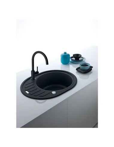 Змішувач для кухні з граніту з поворотним виливом Franke Lina онікс купити у Дніпрі та Києві - ціна від КТУ