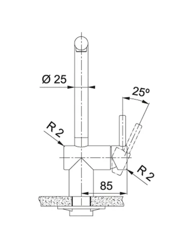Смеситель для кухни из нержавеющей стали Franke Atlas Neo купить в Днепре и Киеве - цена от КТУ