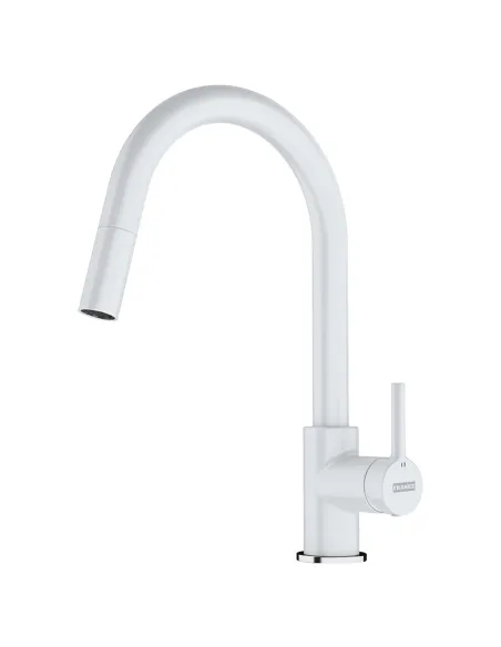 Смеситель для кухни Franke Lina 115.0626.081 белый, с выдвижным изливом купить в Днепре и Киеве - цена от КТУ