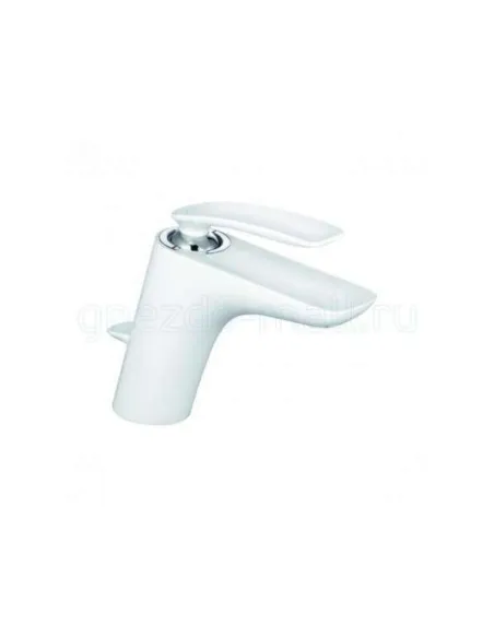 Змішувач для умивальника Kludi Balance 520239175 (одноважільний, з донним клапаном, білий/хром, DN 10) - 1