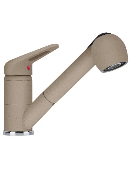 Змішувач для кухні з висувним виливом Franke Novara-Plus мигдаль купити у Дніпрі та Києві - ціна від КТУ