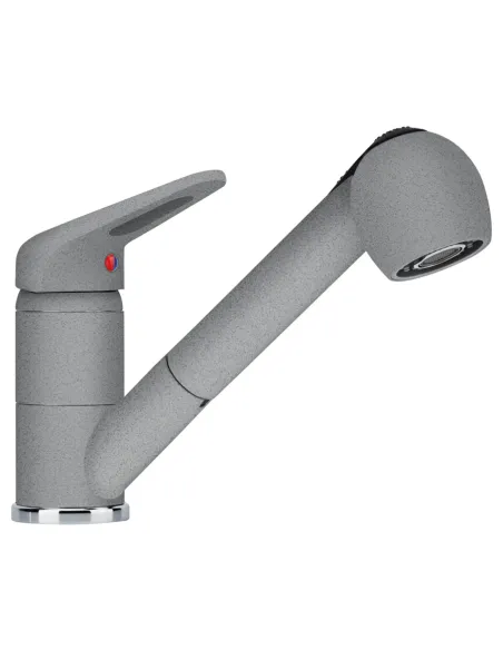 Змішувач для кухні з висувним виливом Franke Novara-Plus сірий камінь купити у Дніпрі та Києві - ціна від КТУ