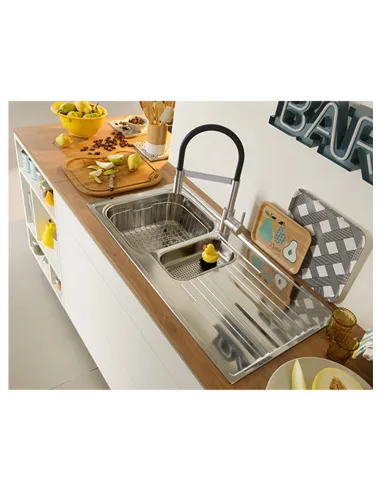 Смеситель для кухни Franke Lina 115.0626.085 черный, с гибким изливом купить в Днепре и Киеве - цена от КТУ