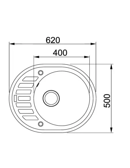 Мойка кухонная овальная Franke Ronda ROG 611-62, 620x500x205 мм, оникс, каменная купить в Днепре и Киеве - цена от КТУ