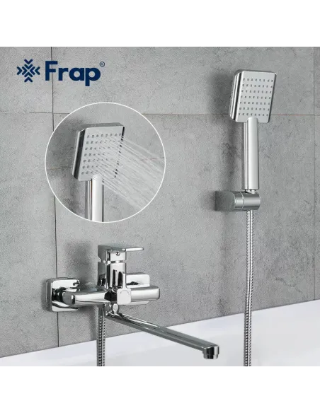 Смеситель для ванны Frap F2261 с душевым набором, хром