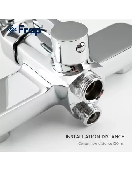 Смеситель для ванны Frap F2261 с душевым набором, хром