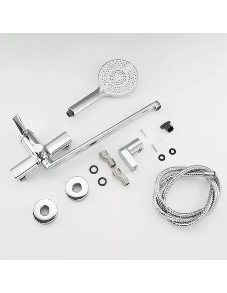 Смеситель для ванны Frap F2267 с душевым набором, хром