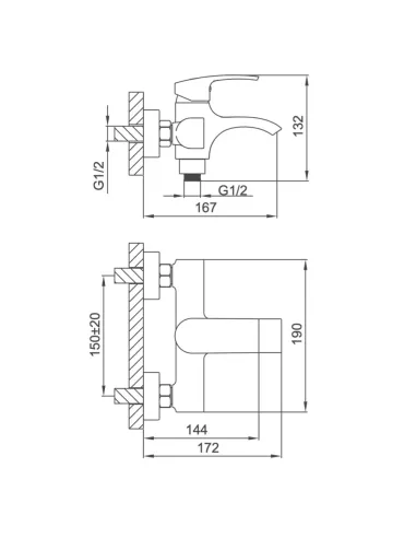 Смеситель для ванны Frap F3269
