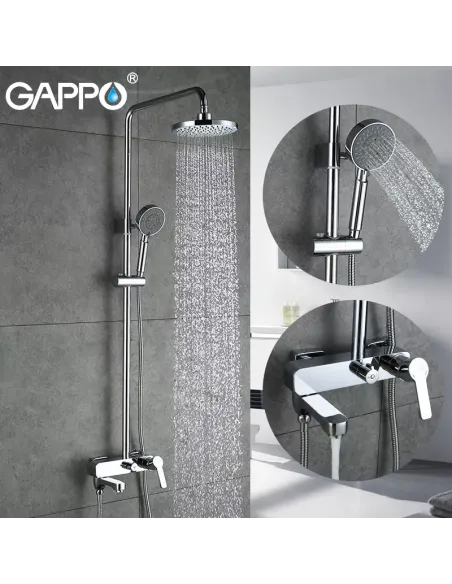 Душевая система Gappo G2402 с изливом Душевая система Gappo G2402 с изливом