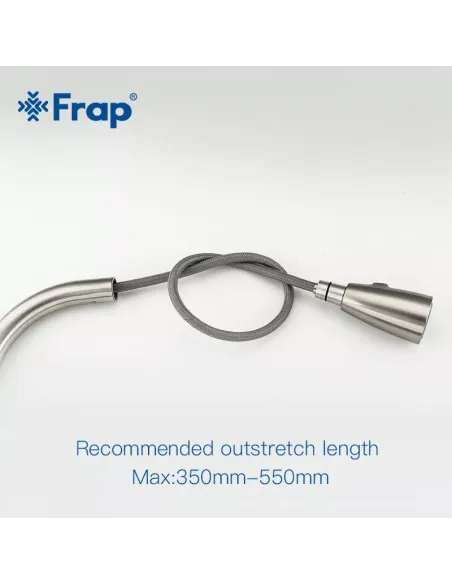 Смеситель для кухни Frap F60899-1, с выдвижным изливом