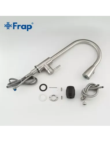 Смеситель для кухни Frap F60899-1, с выдвижным изливом
