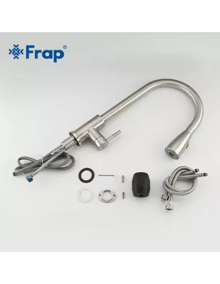 Смеситель для кухни Frap F60899-1, с выдвижным изливом
