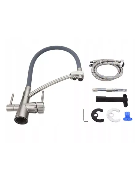 Змішувач для кухні Frap F4374-5, з підключенням до фільтра