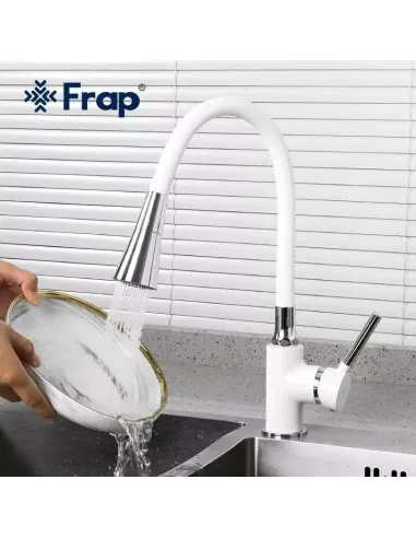 Змішувач для кухні Frap F4044-8, з гнучким виливом