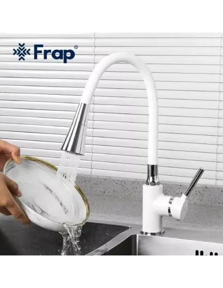 Змішувач для кухні Frap F4044-8, з гнучким виливом