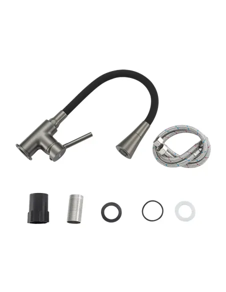 Смеситель для кухни Frap F4044-9, с гибким изливом