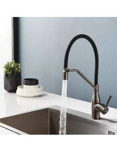 Змішувач для кухні Frap F4497-9, з гнучким виливом
