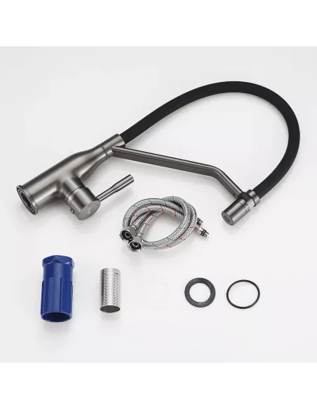 Смеситель для кухни Frap F4497-9, с гибким изливом