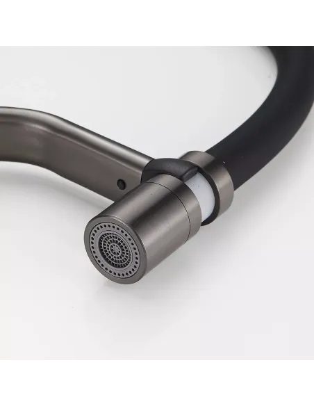 Змішувач для кухні Frap F4497-9, з гнучким виливом