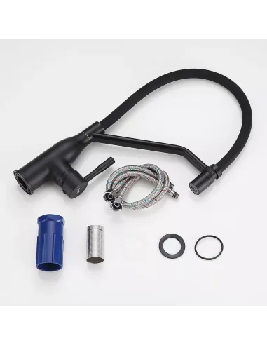 Змішувач для кухні Frap F4497-6, з гнучким виливом