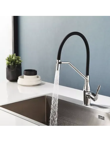 Змішувач для кухні Frap F4497, з гнучким виливом