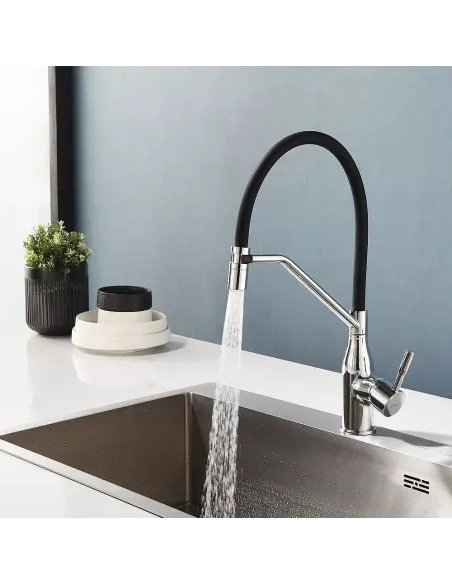 Змішувач для кухні Frap F4497, з гнучким виливом