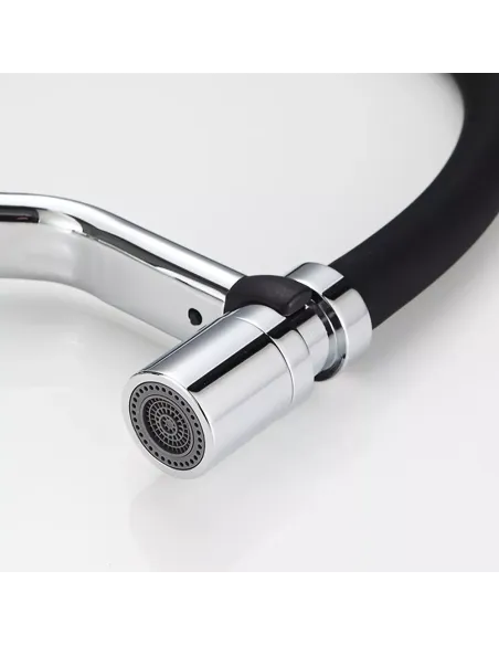 Змішувач для кухні Frap F4497, з гнучким виливом