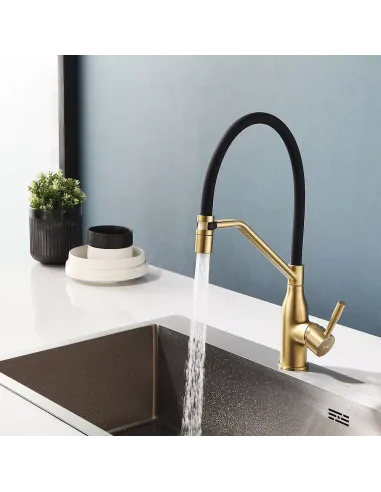 Змішувач для кухні Frap F4497-3, з гнучким виливом