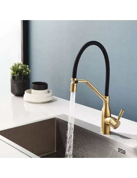 Змішувач для кухні Frap F4497-3, з гнучким виливом