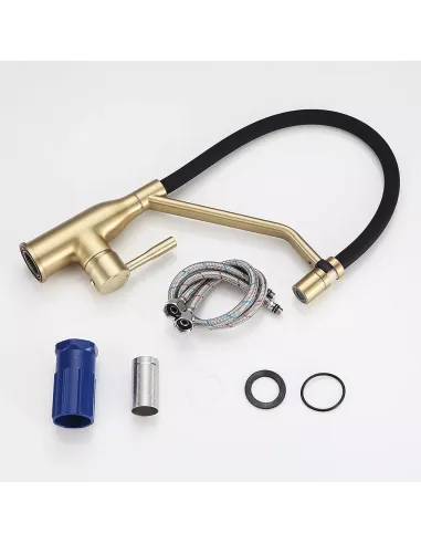 Змішувач для кухні Frap F4497-3, з гнучким виливом