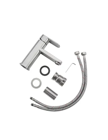 Смеситель для умывальника Frap F10805 стальной, однорычажный