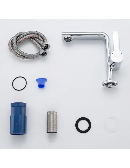 Змішувач для умивальника Frap F1088 хром, одноважільний