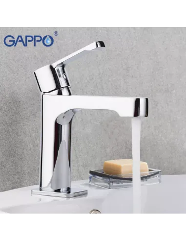 Змішувач для умивальника Gappo G1002-2 хром, одноважільний