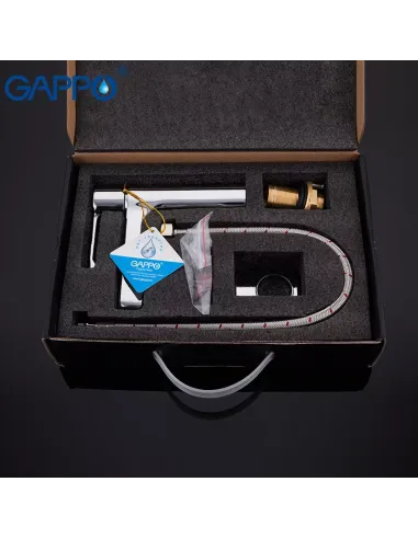 Змішувач для умивальника Gappo G1002-2 хром, одноважільний