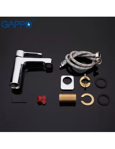 Змішувач для умивальника Gappo G1002-2 хром, одноважільний