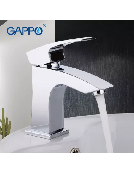 Змішувач для умивальника Gappo G1007 хром, одноважільний