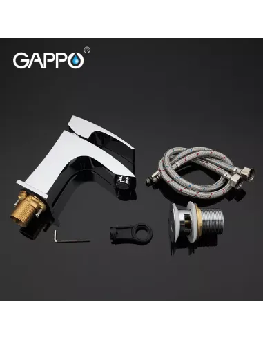 Смеситель для умывальника Gappo G1007 хром, однорычажный
