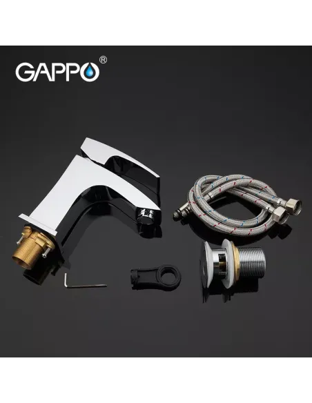 Смеситель для умывальника Gappo G1007 хром, однорычажный