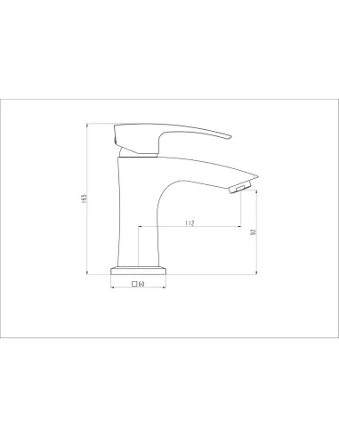 Змішувач для умивальника Gappo G1007 хром, одноважільний