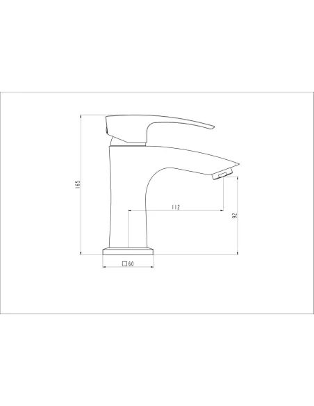Смеситель для умывальника Gappo G1007 хром, однорычажный