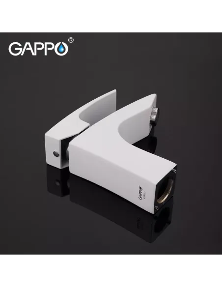 Смеситель для умывальника Gappo G1007-7 белый, однорычажный