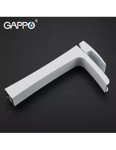 Смеситель для умывальника Gappo G1007-31 белый, однорычажный