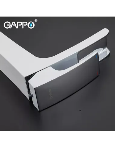 Змішувач для умивальника Gappo G1007-31 білий, одноважільний