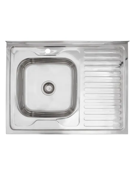 Мойка для кухни прямоугольная Kroner KRP Polierte - 6080L из нержавеющей стали