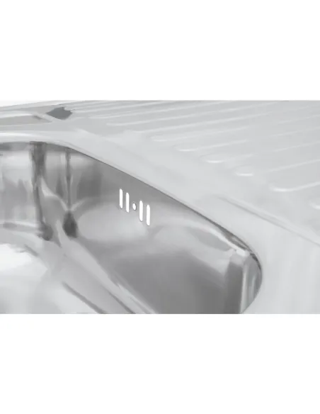 Мойка для кухни прямоугольная Kroner KRP Polierte - 6080L из нержавеющей стали